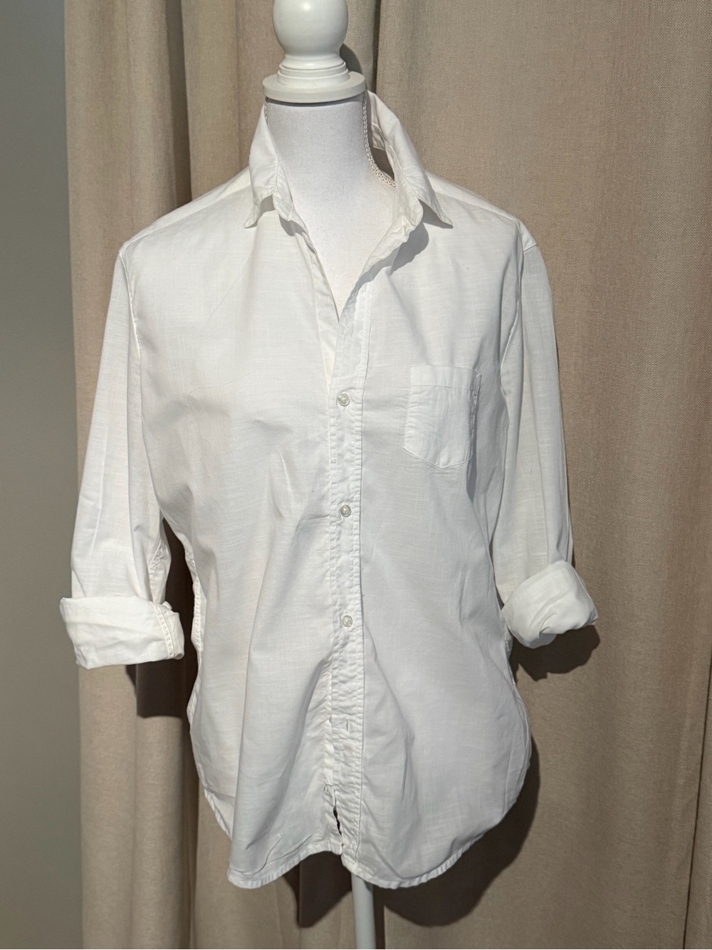 Frank & Eileen Eileen Relaxed Cotton Button-Up Shirt Long Sleeve Regular M